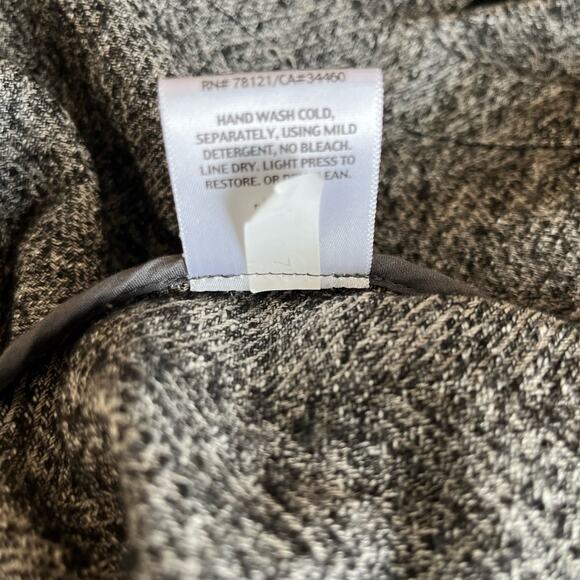 Eileen Fisher Cardigan Size XS Gray Marled Cotton Blend Knit Open Collar - Picture 8 of 10